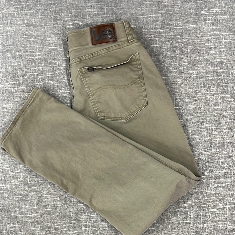 Lee Khaki Casual Jeans